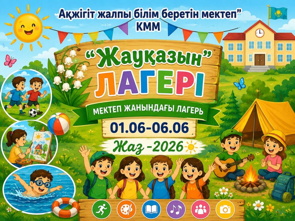 🏕️ “Ақжігіт жалпы білім беретін мектеп” КММ 📢 1 маусым&hellip;